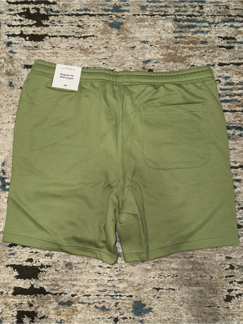 H&M Light Olive Green Drawstring Athletic Shorts - Picture 5 of 6